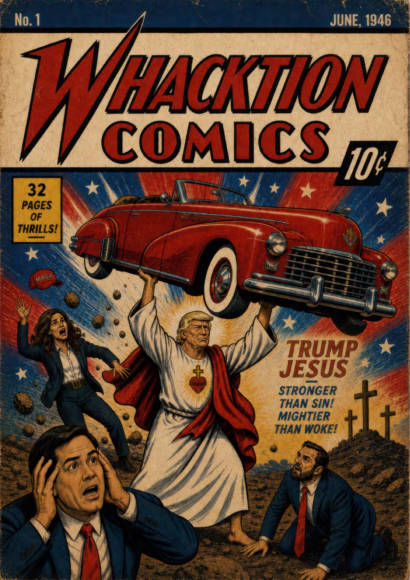 Trump Jesus comic cover